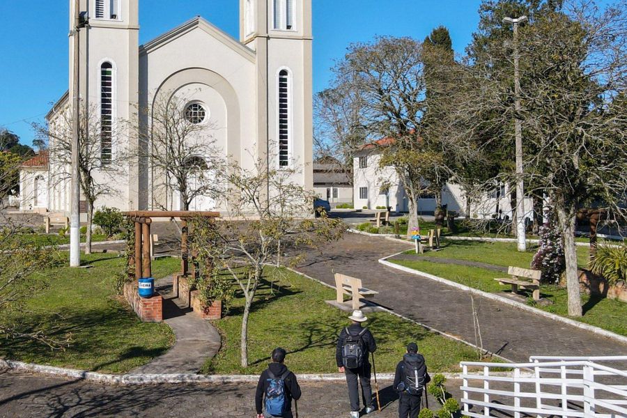 E que tal contemplar essa linda praça no centro de Imbuia/SC?