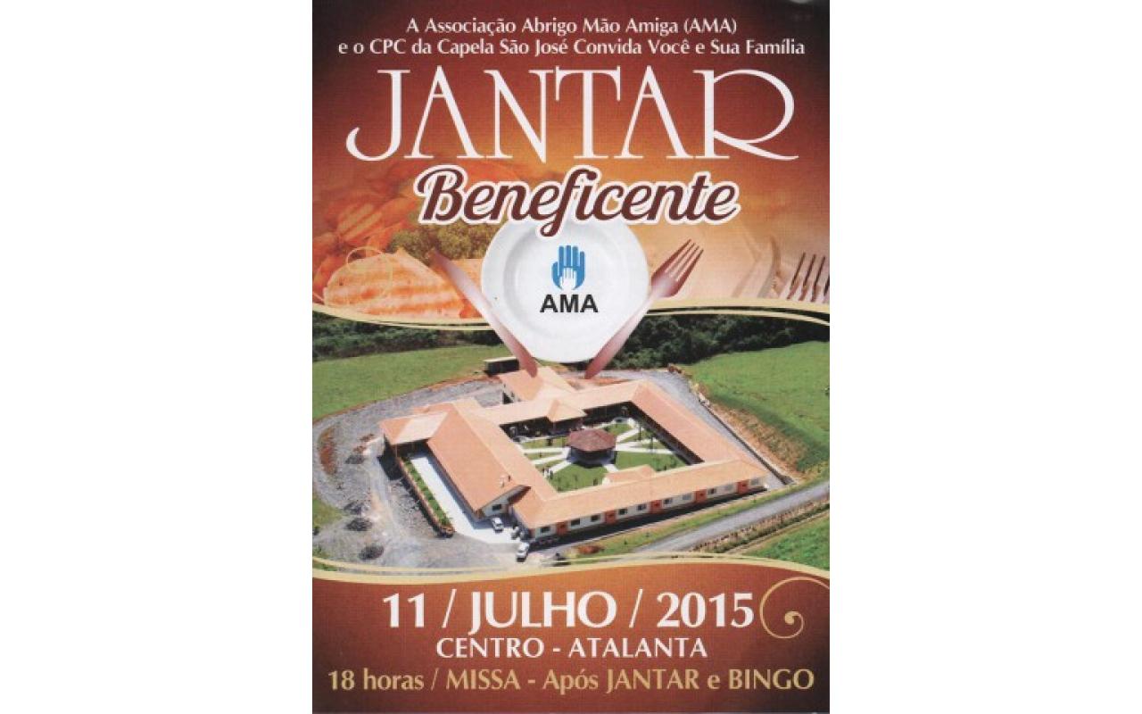 CPC de Atalanta promove no sábado Jantar Beneficente em prol do Abrigo Mão Amiga