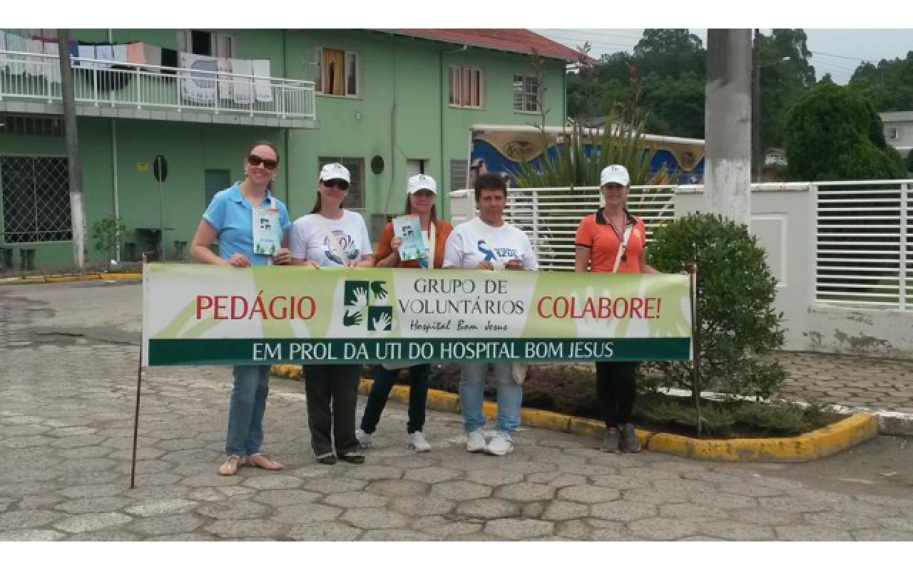 Hoje tem pedágio em prol da UTI do Hospital Bom Jesus em Ituporanga