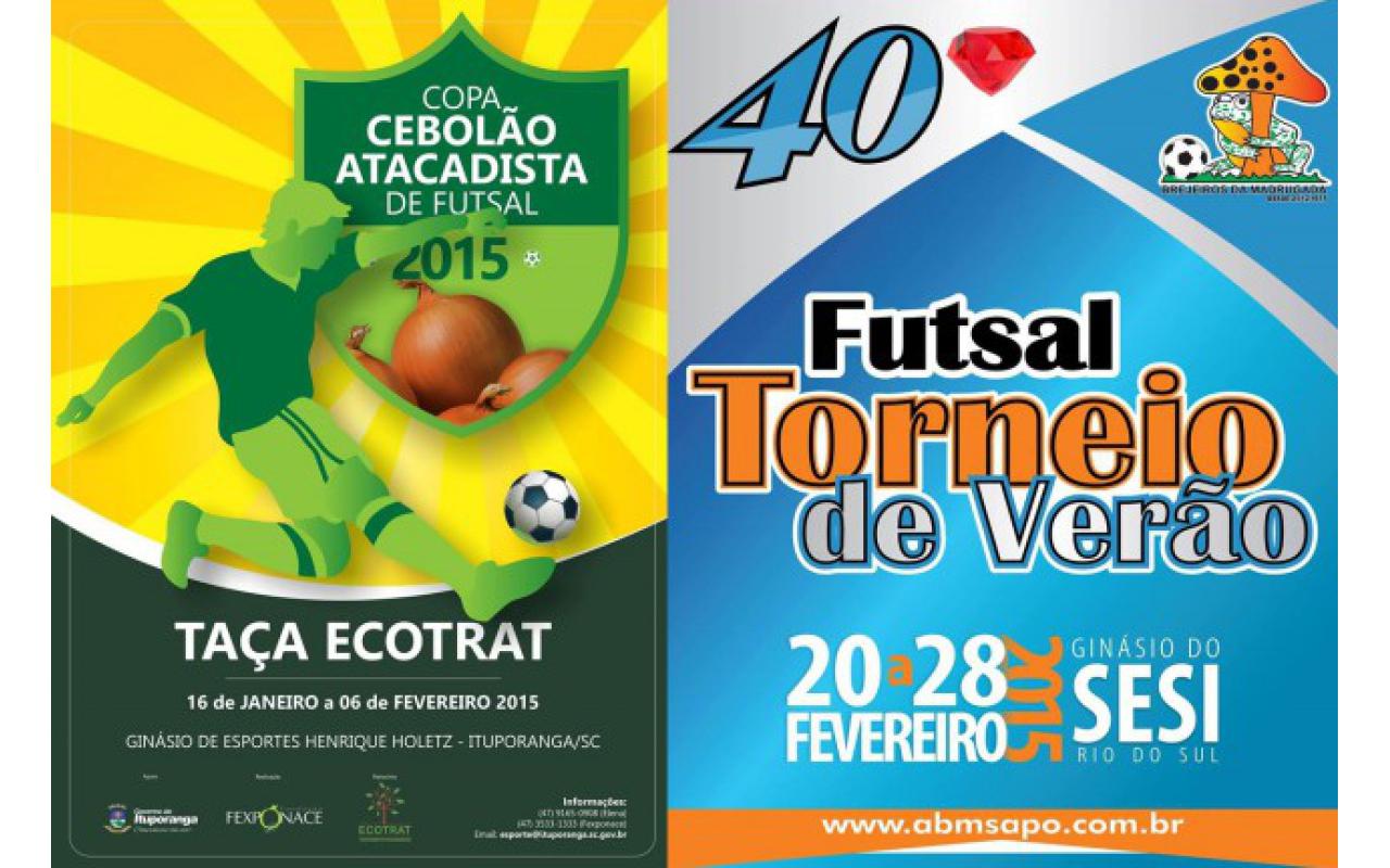 Cebolão e Torneio de Verão movimentam o Futsal no Alto Vale nesse início de 2015