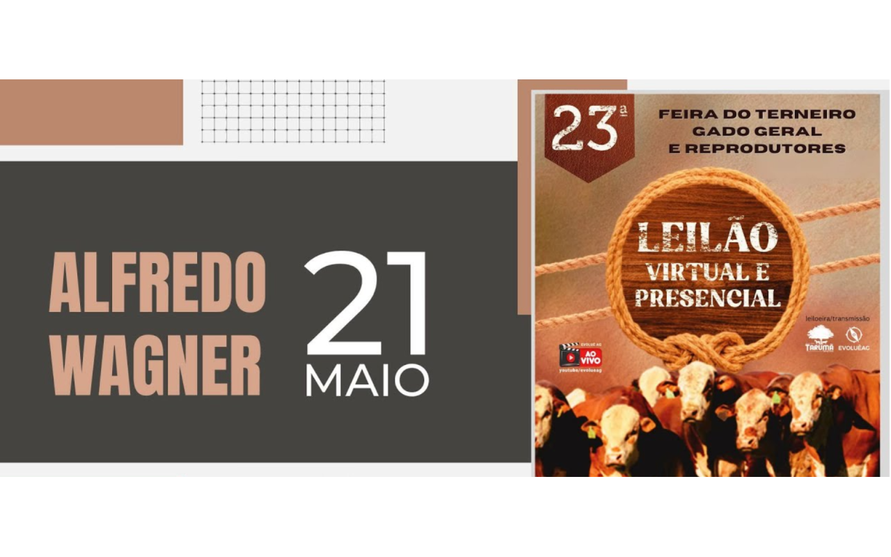 Feira do Gado será realizada neste domingo (21) em Alfredo Wagner
