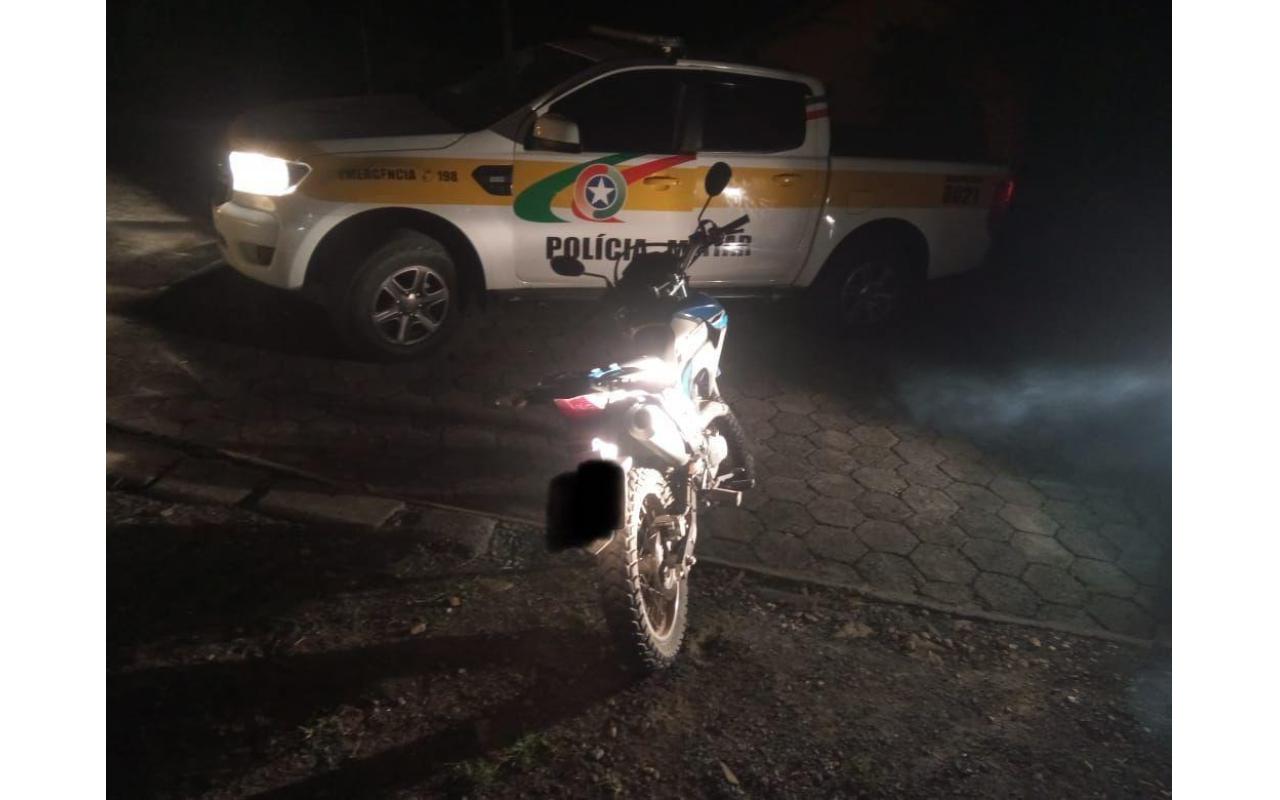 Moto furtada em Pouso Redondo é recuperada em Ituporanga