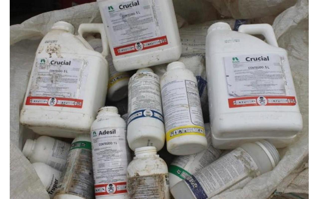 Coleta de embalagens de agrotóxicos vai ser realizada na quinta-feira em Chapadão do Lageado