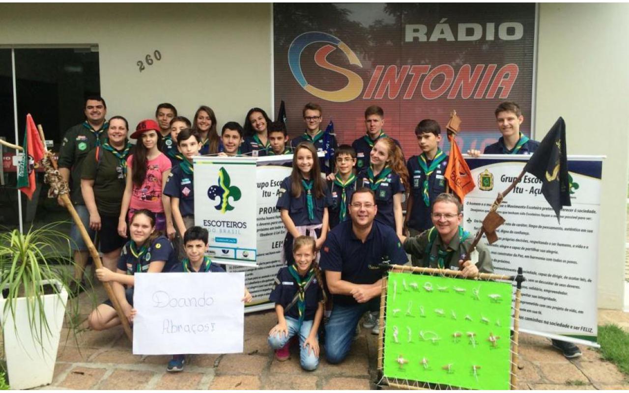 Grupo de Escoteiros Itu-Açu de Ituporanga participa da Semana do Escoteiro 2016