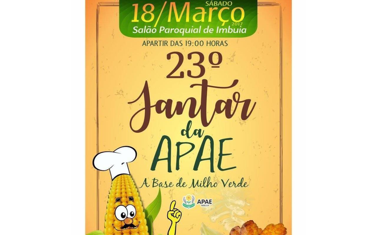 Jantar a base de milho verde será realizado em Imbuia