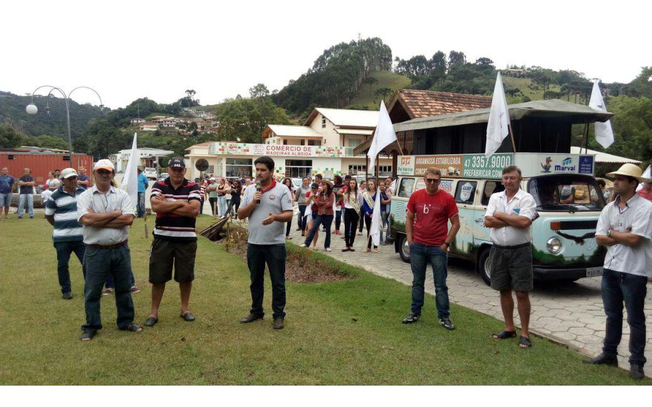 Manifesto de agricultores foi realizado em Alfredo Wagner