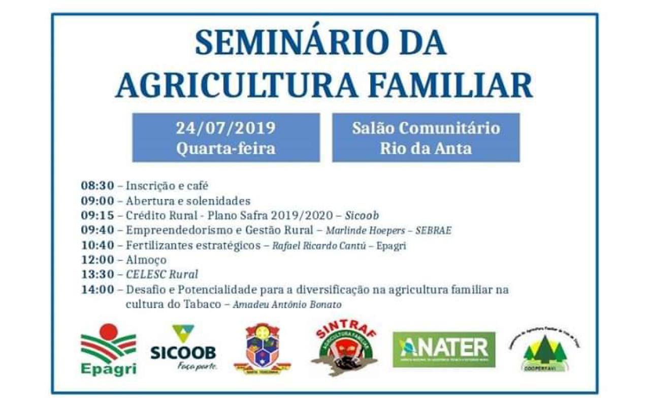 Seminário no Alto Vale vai tratar sobre cadeia produtiva do fumo e os reflexos da reforma da previdência para os agricultores