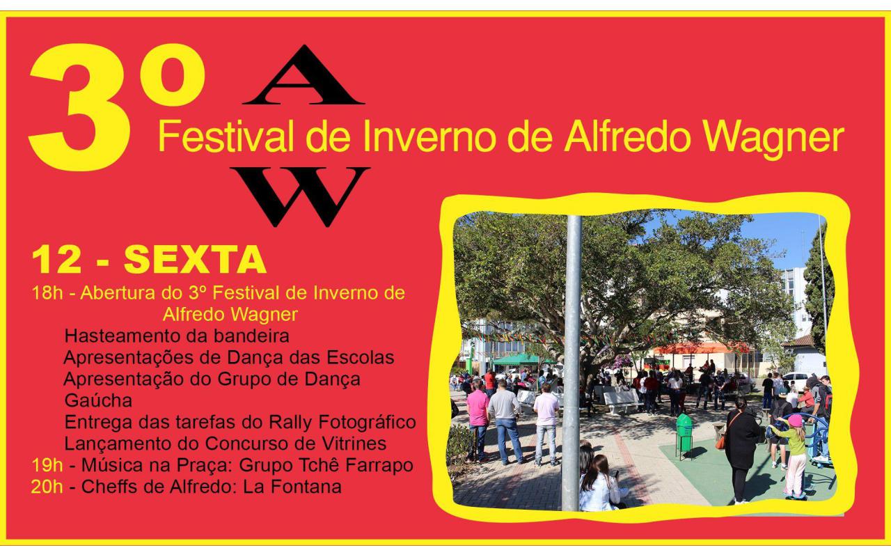 Terceira edição do Festival de Inverno inicia amanhã em Alfredo Wagner