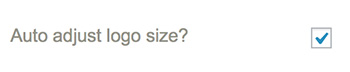 adjust logo size