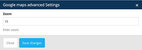 advanced google maps vc settings
