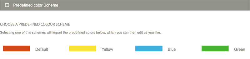 color schemes