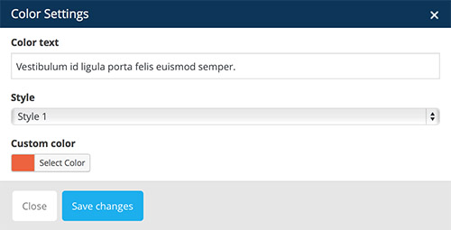 color vc settings