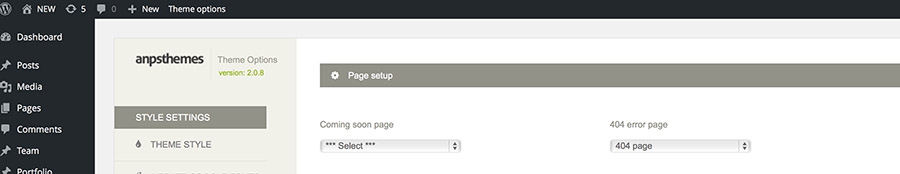 coming soon page