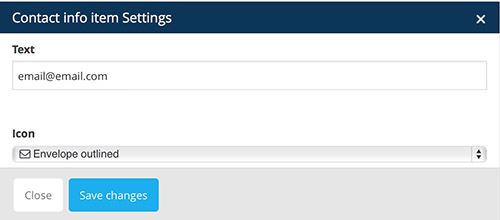 contact info vc settings