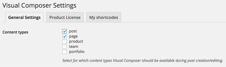 content type post