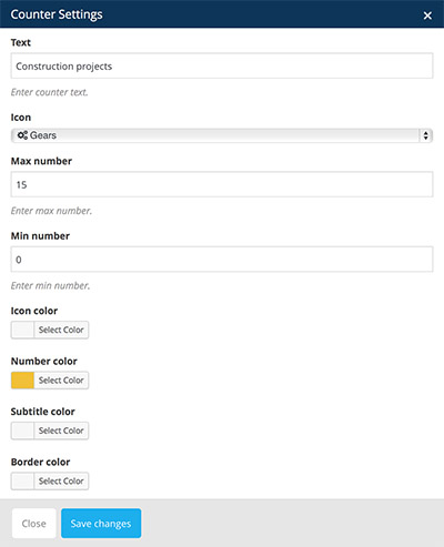 counter vc settings