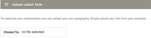 custom fonts