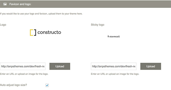 logo settings