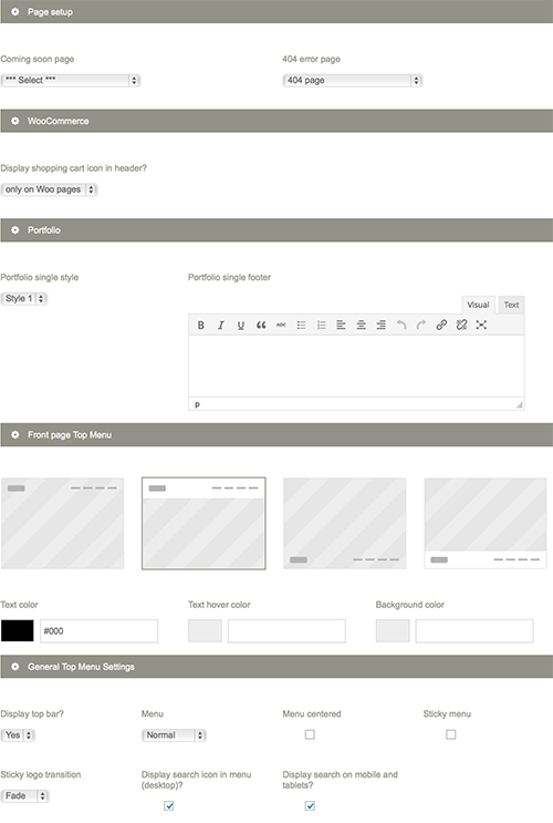 page setup