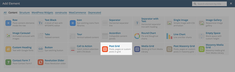 post grid vc
