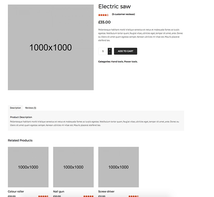 product page