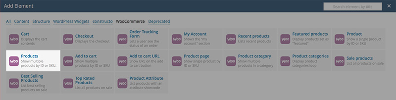 products vc