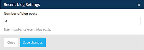 recent blog vc settings