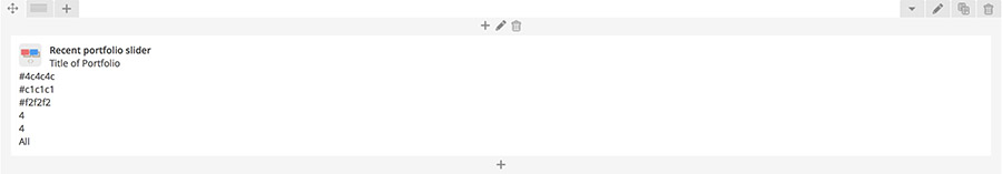 recent portfolio slider vc element