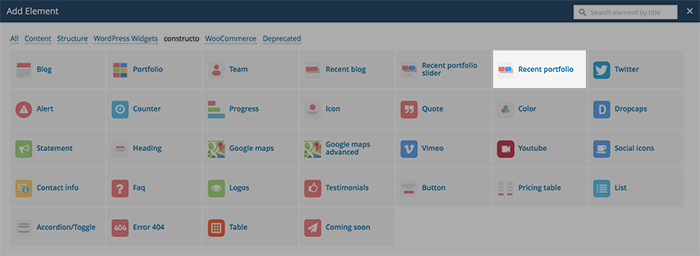 recent portfolio
